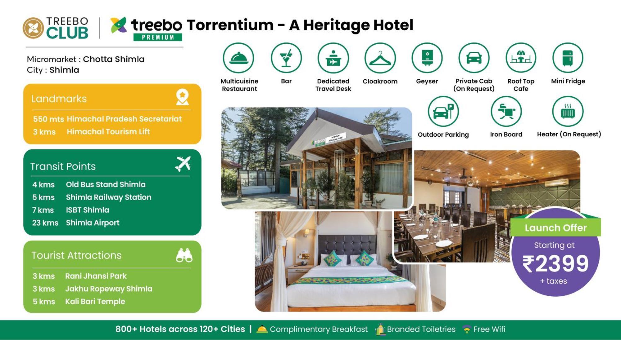 Treebo Premium Torrentium - A Heritage Hotel Shimla Exteriör bild